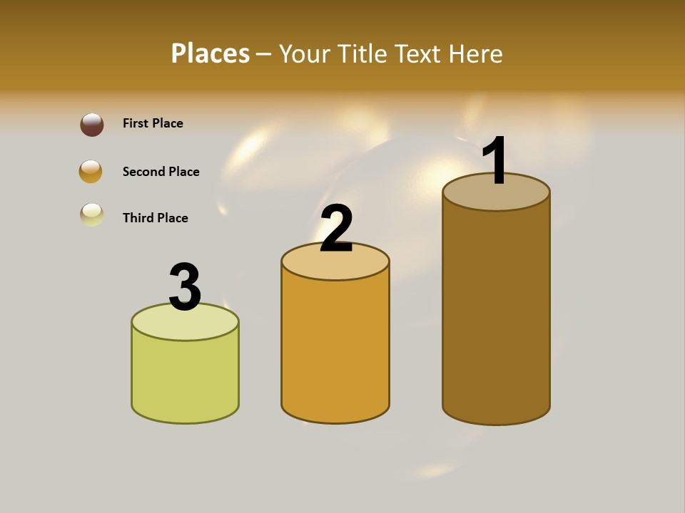 Prosperous Sayings Golden PowerPoint Template