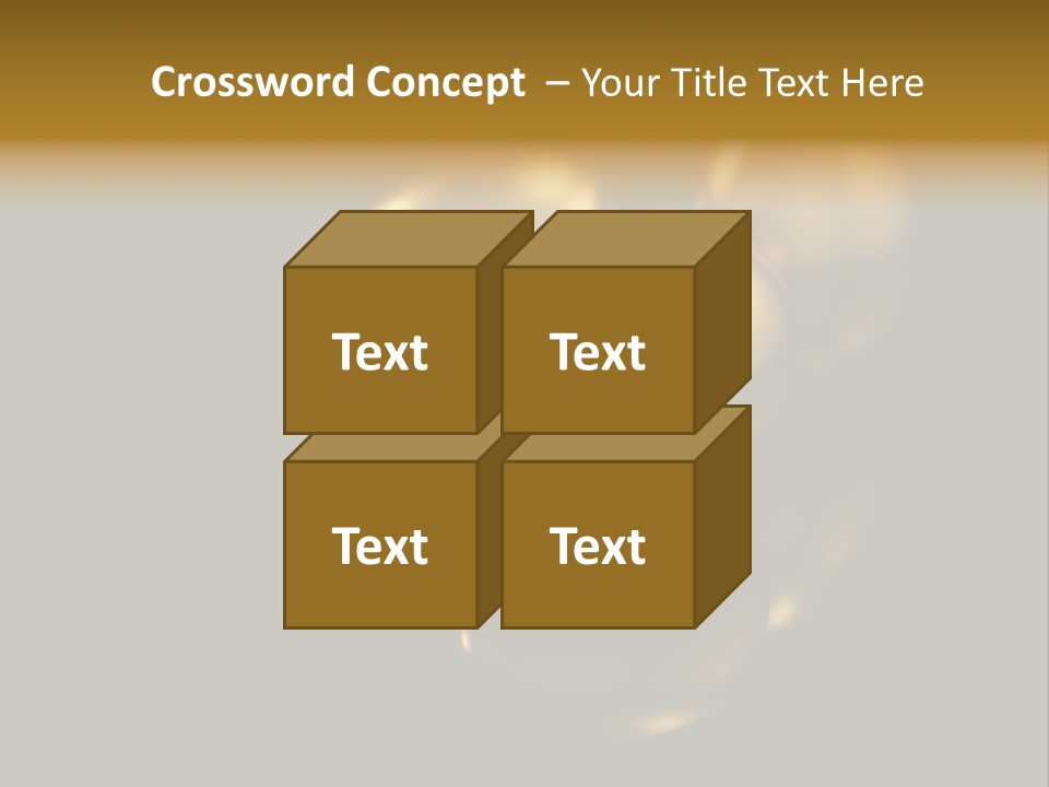 Prosperous Sayings Golden PowerPoint Template