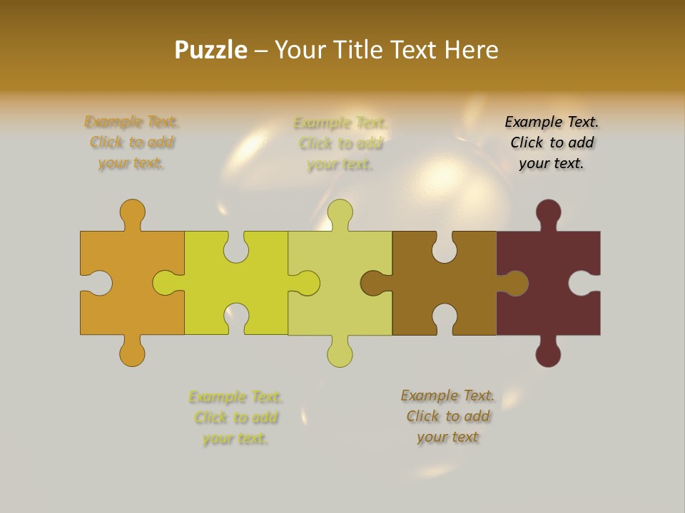 Prosperous Sayings Golden PowerPoint Template