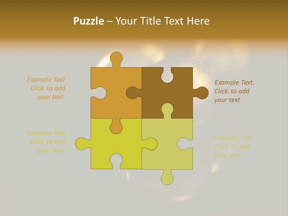 Prosperous Sayings Golden PowerPoint Template