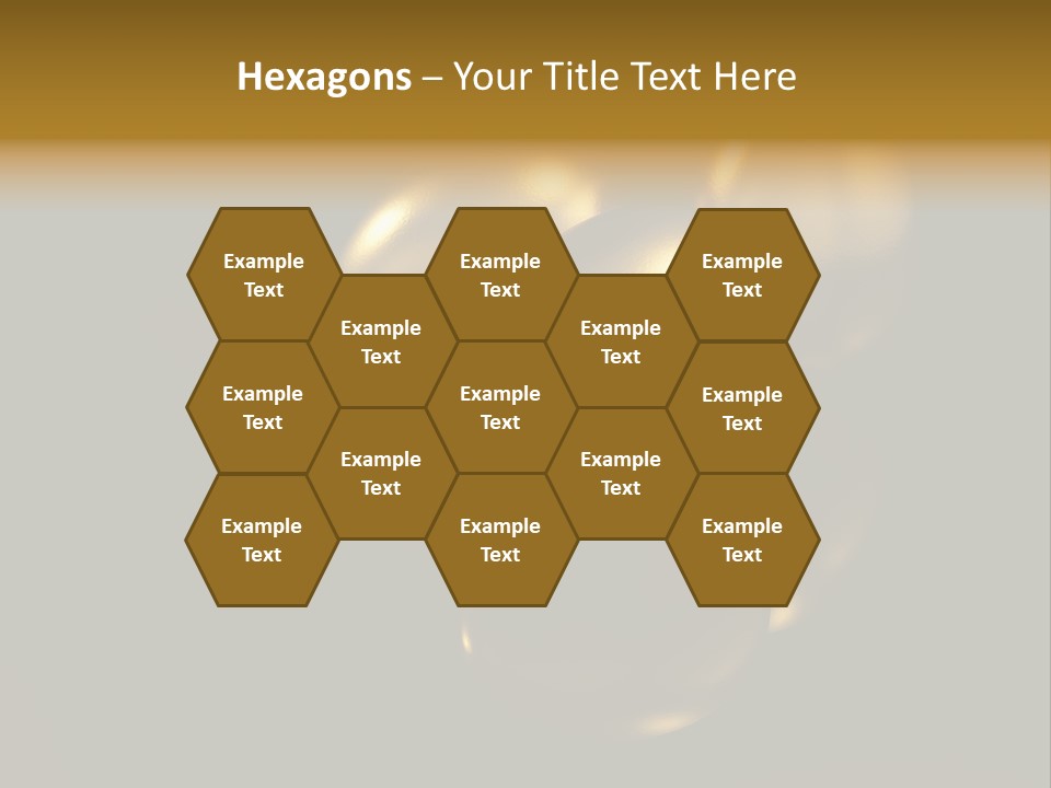 Prosperous Sayings Golden PowerPoint Template