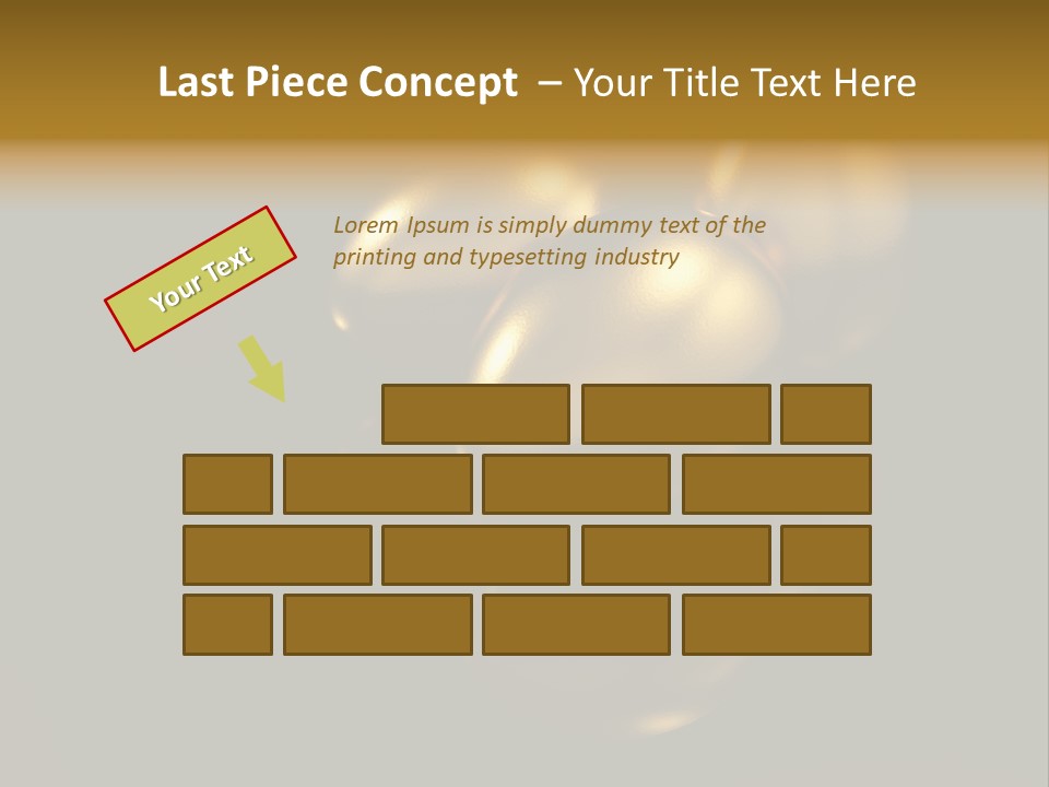 Prosperous Sayings Golden PowerPoint Template