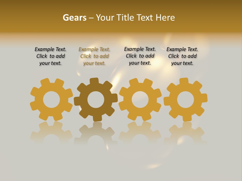 Prosperous Sayings Golden PowerPoint Template