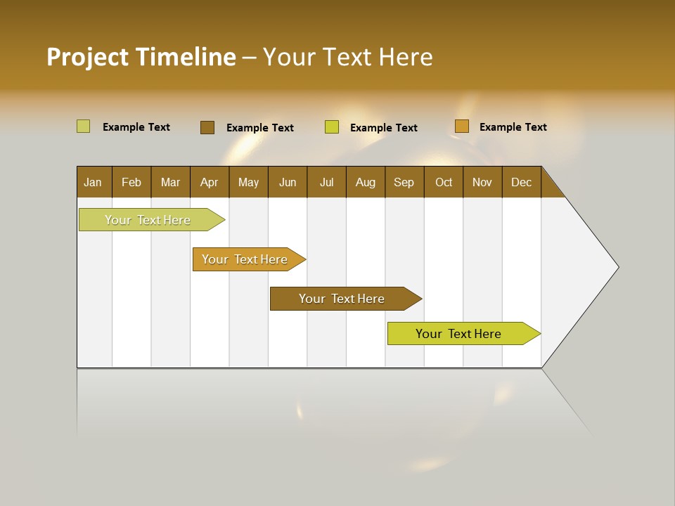 Prosperous Sayings Golden PowerPoint Template