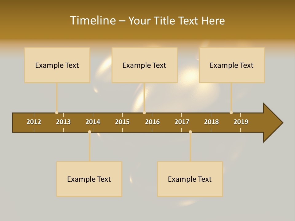 Prosperous Sayings Golden PowerPoint Template