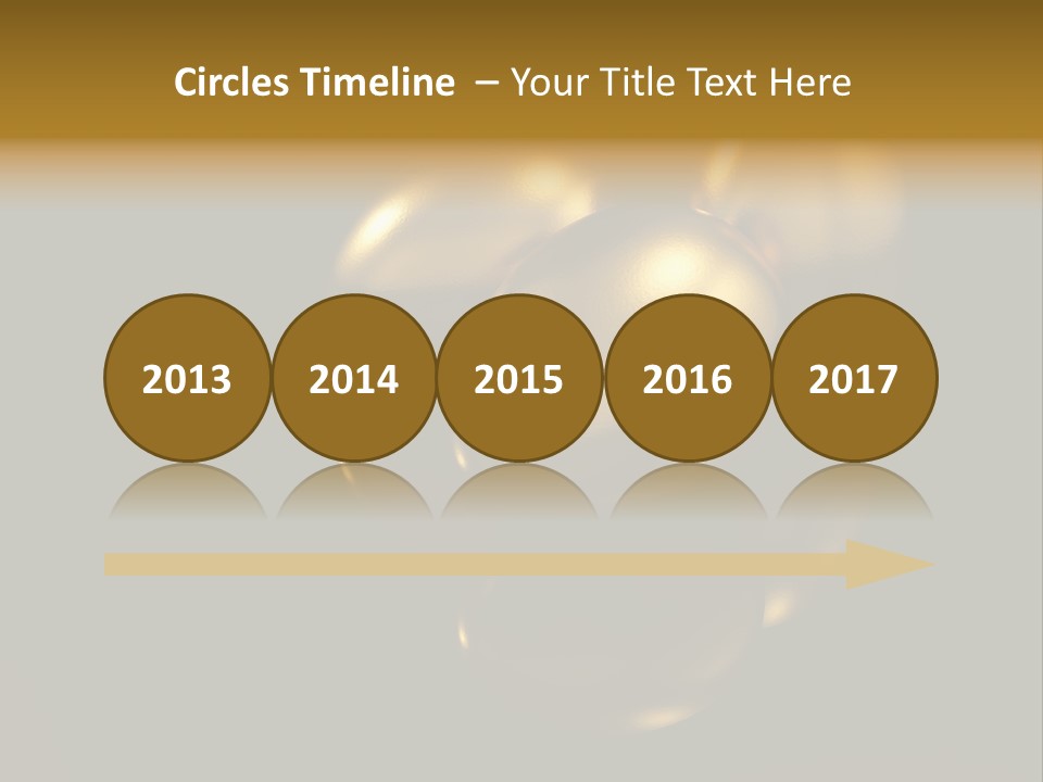 Prosperous Sayings Golden PowerPoint Template