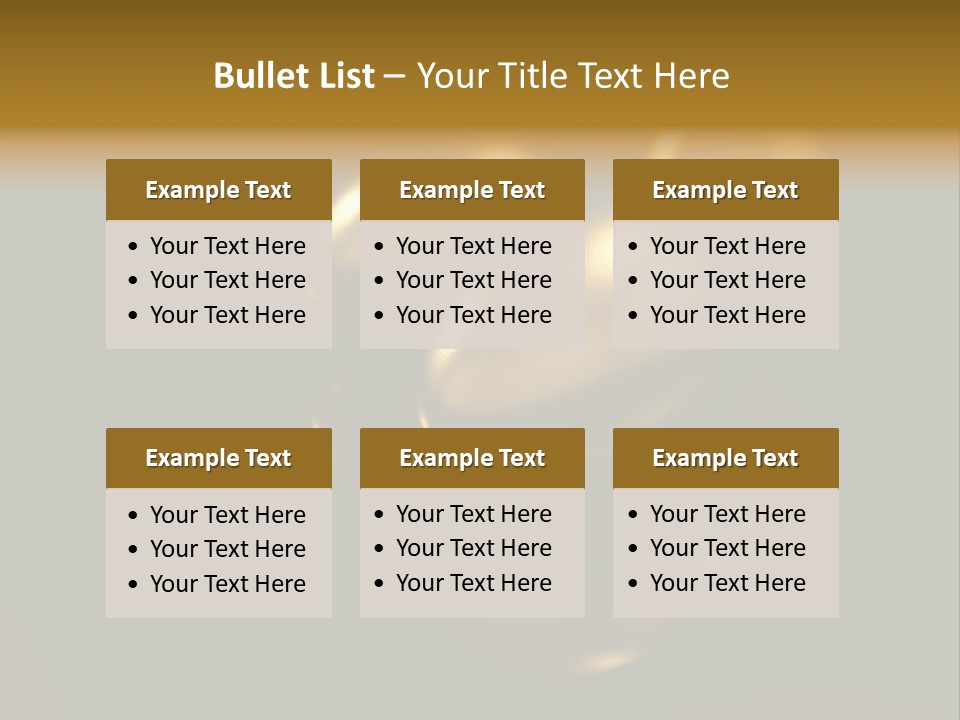 Prosperous Sayings Golden PowerPoint Template