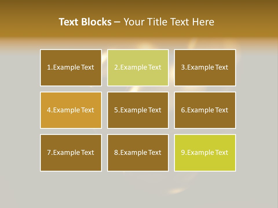 Prosperous Sayings Golden PowerPoint Template