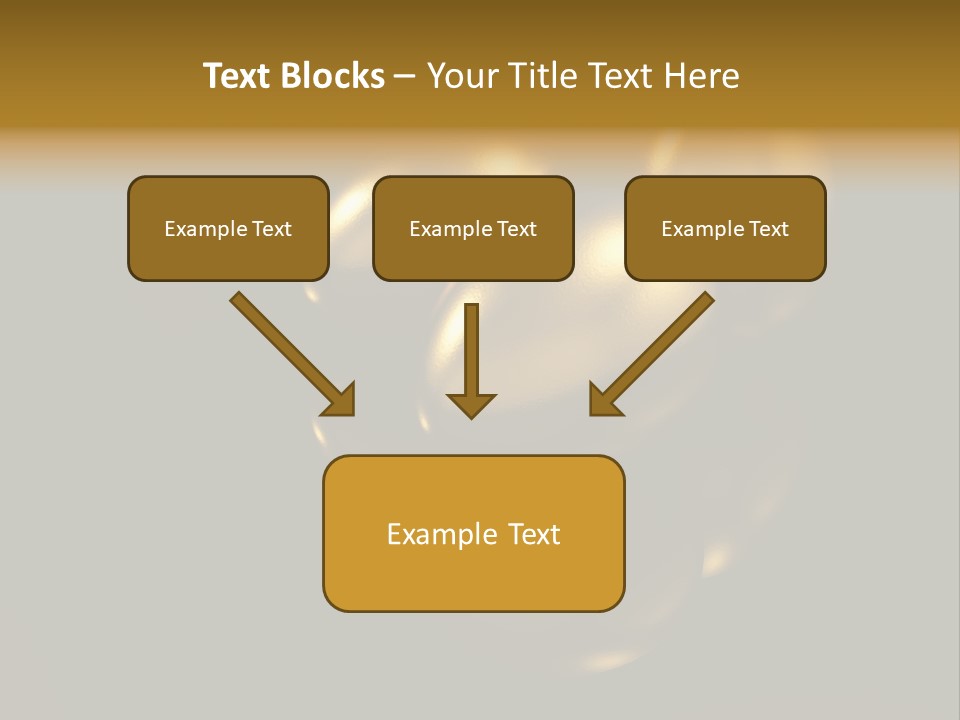 Prosperous Sayings Golden PowerPoint Template