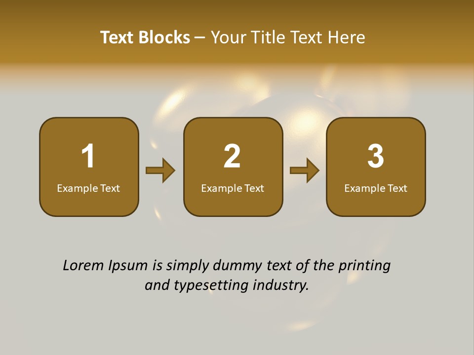 Prosperous Sayings Golden PowerPoint Template