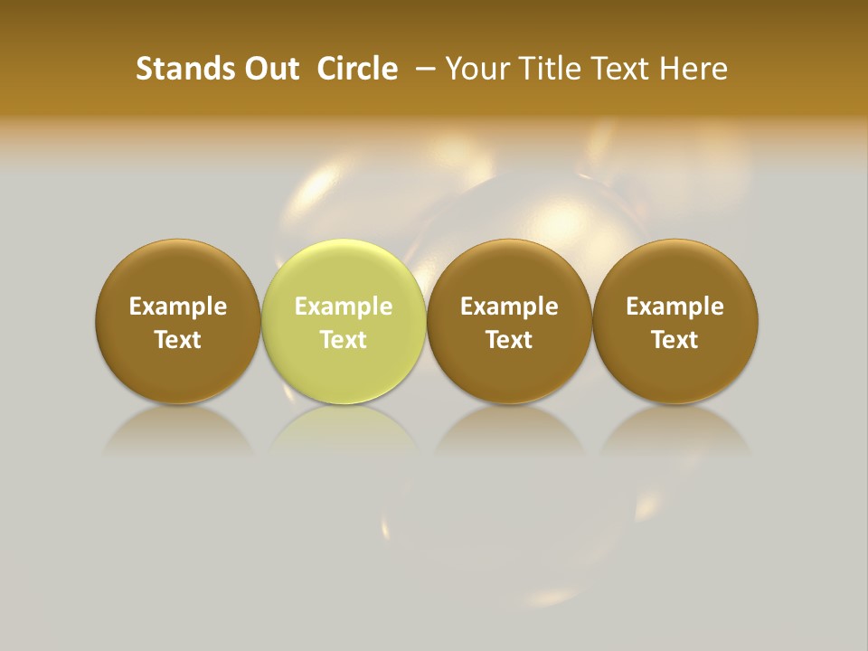 Prosperous Sayings Golden PowerPoint Template
