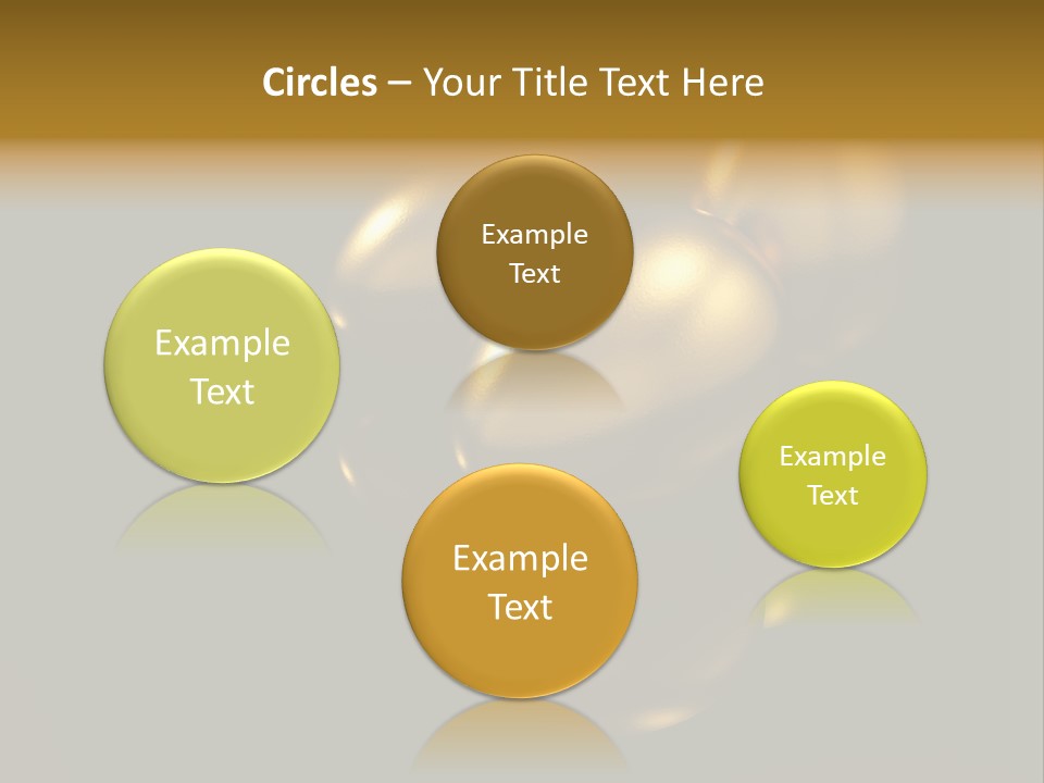 Prosperous Sayings Golden PowerPoint Template