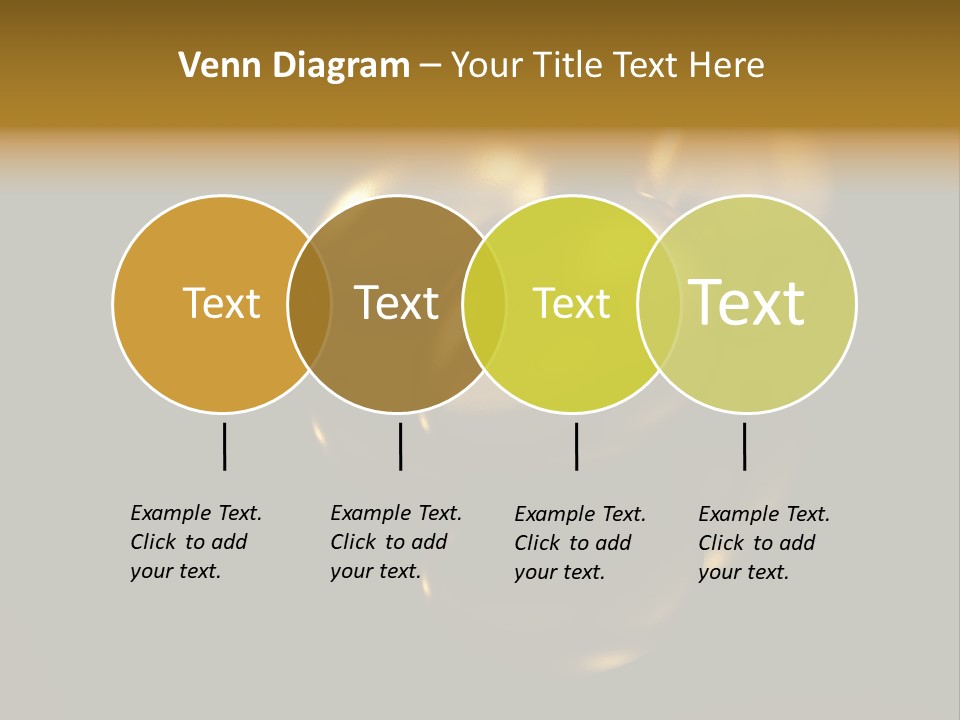 Prosperous Sayings Golden PowerPoint Template