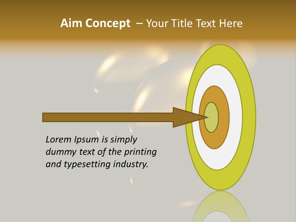 Prosperous Sayings Golden PowerPoint Template