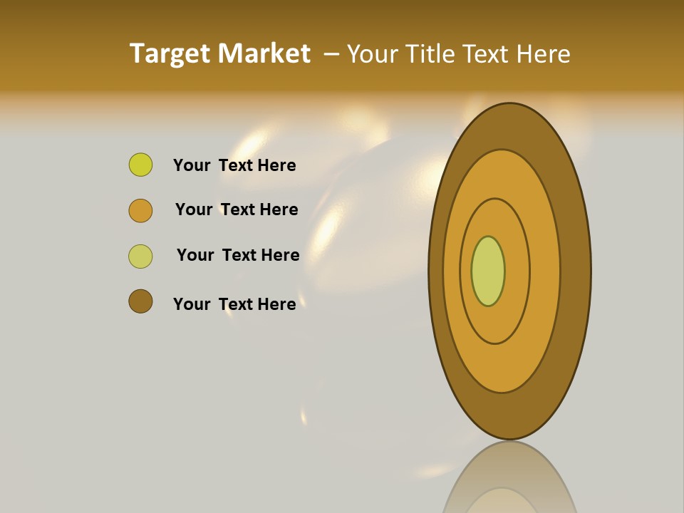 Prosperous Sayings Golden PowerPoint Template