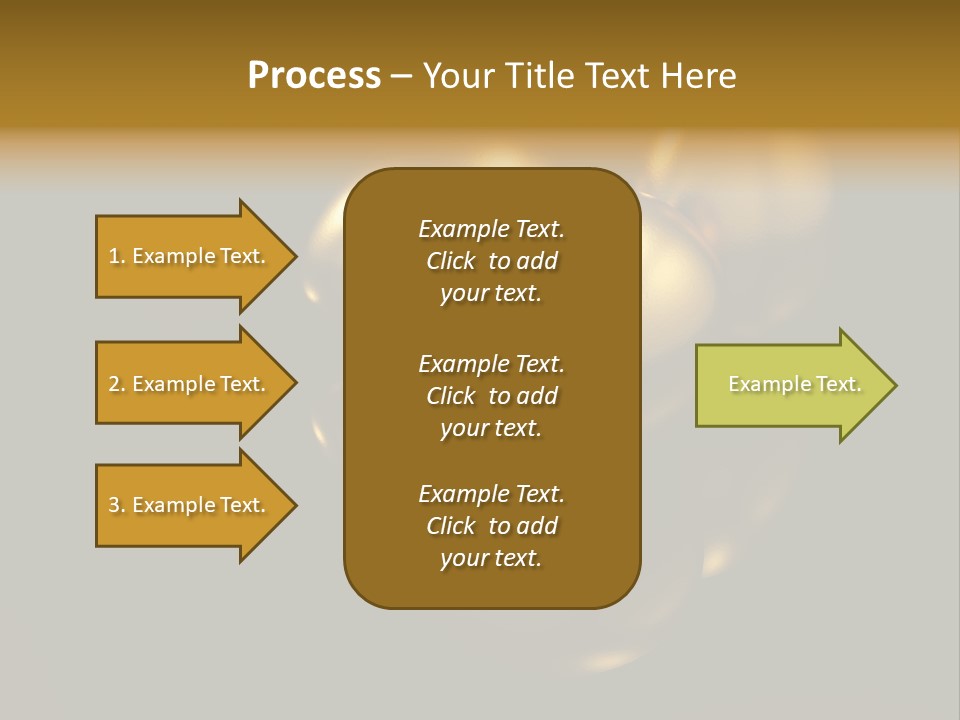 Prosperous Sayings Golden PowerPoint Template