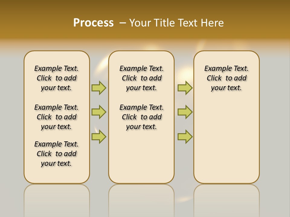 Prosperous Sayings Golden PowerPoint Template