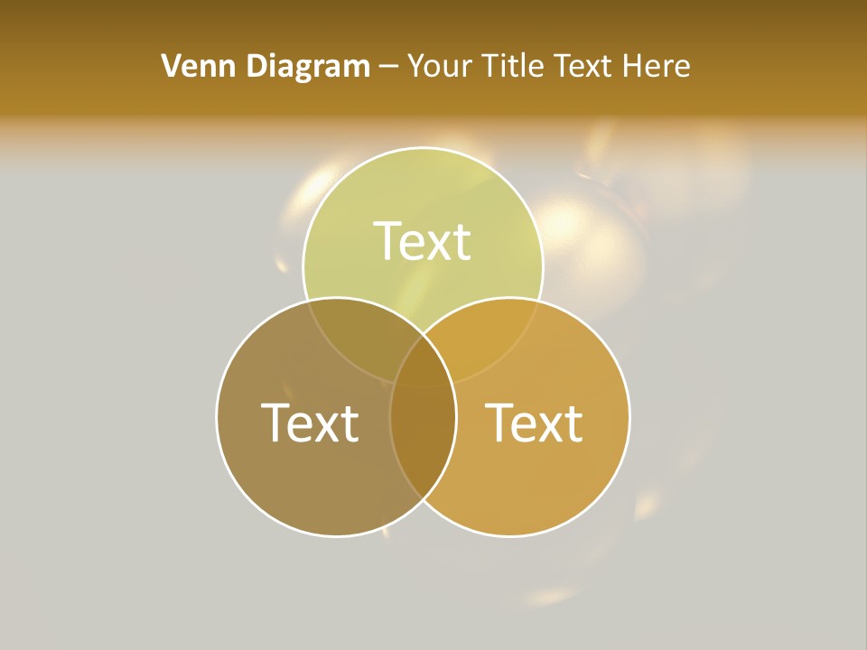 Prosperous Sayings Golden PowerPoint Template