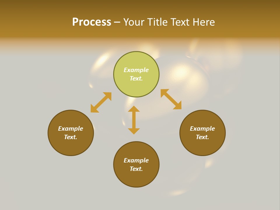 Prosperous Sayings Golden PowerPoint Template