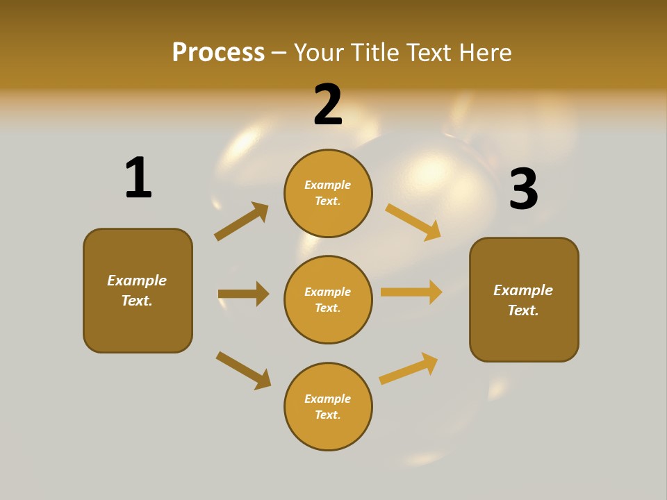 Prosperous Sayings Golden PowerPoint Template
