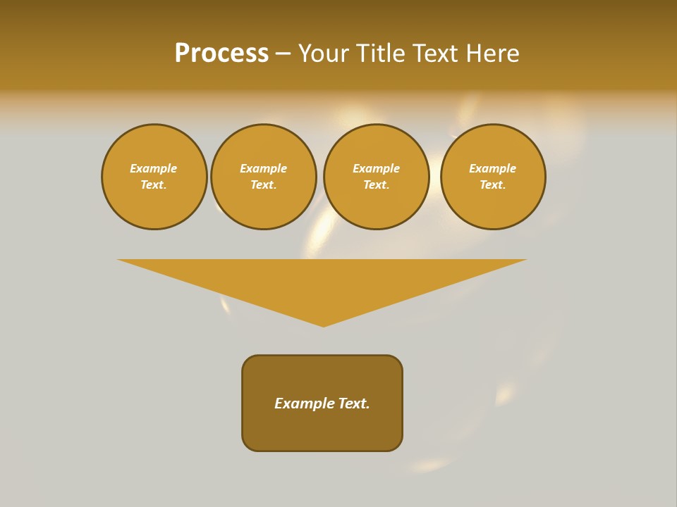 Prosperous Sayings Golden PowerPoint Template