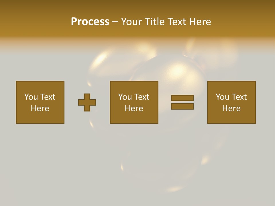 Prosperous Sayings Golden PowerPoint Template