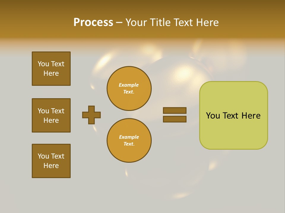 Prosperous Sayings Golden PowerPoint Template