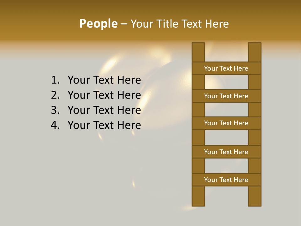 Prosperous Sayings Golden PowerPoint Template
