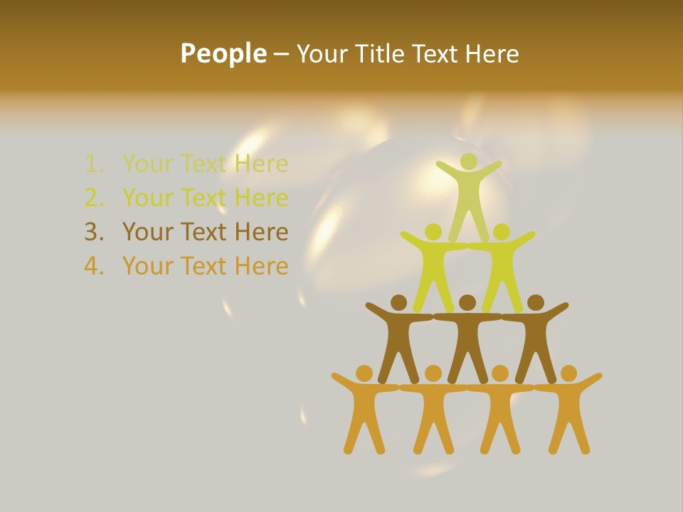 Prosperous Sayings Golden PowerPoint Template