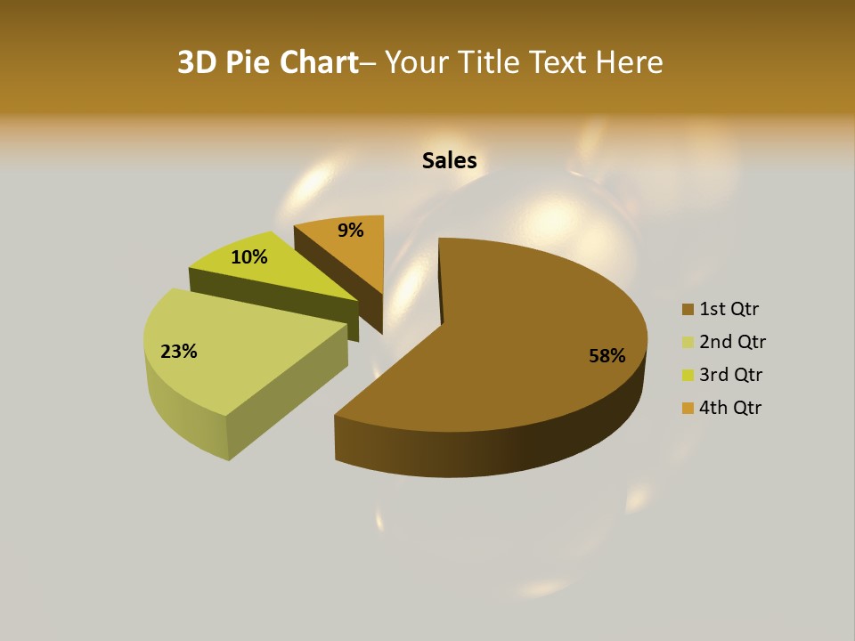 Prosperous Sayings Golden PowerPoint Template