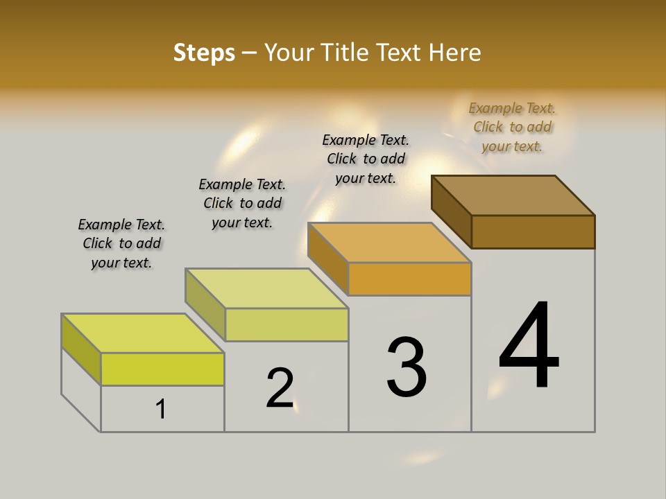 Prosperous Sayings Golden PowerPoint Template