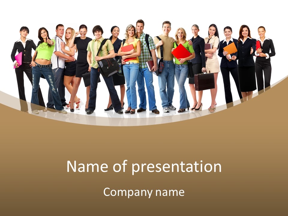 White Educated Youth PowerPoint Template