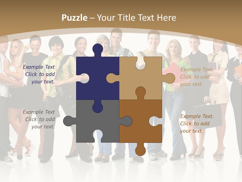 White Educated Youth PowerPoint Template