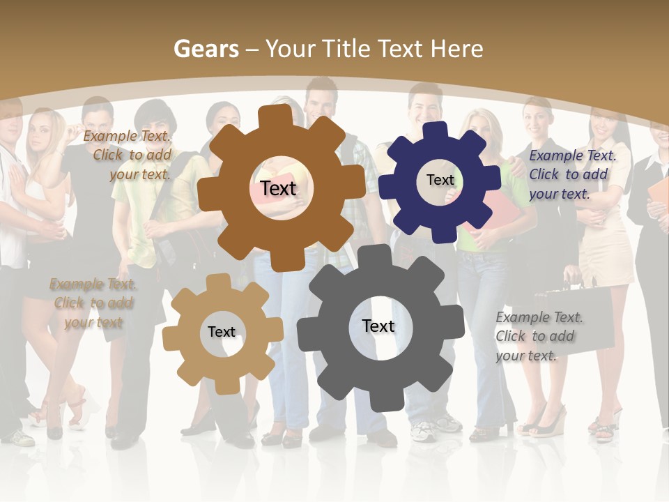 White Educated Youth PowerPoint Template