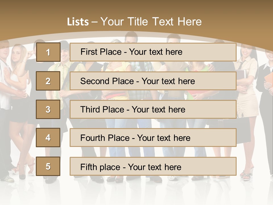White Educated Youth PowerPoint Template