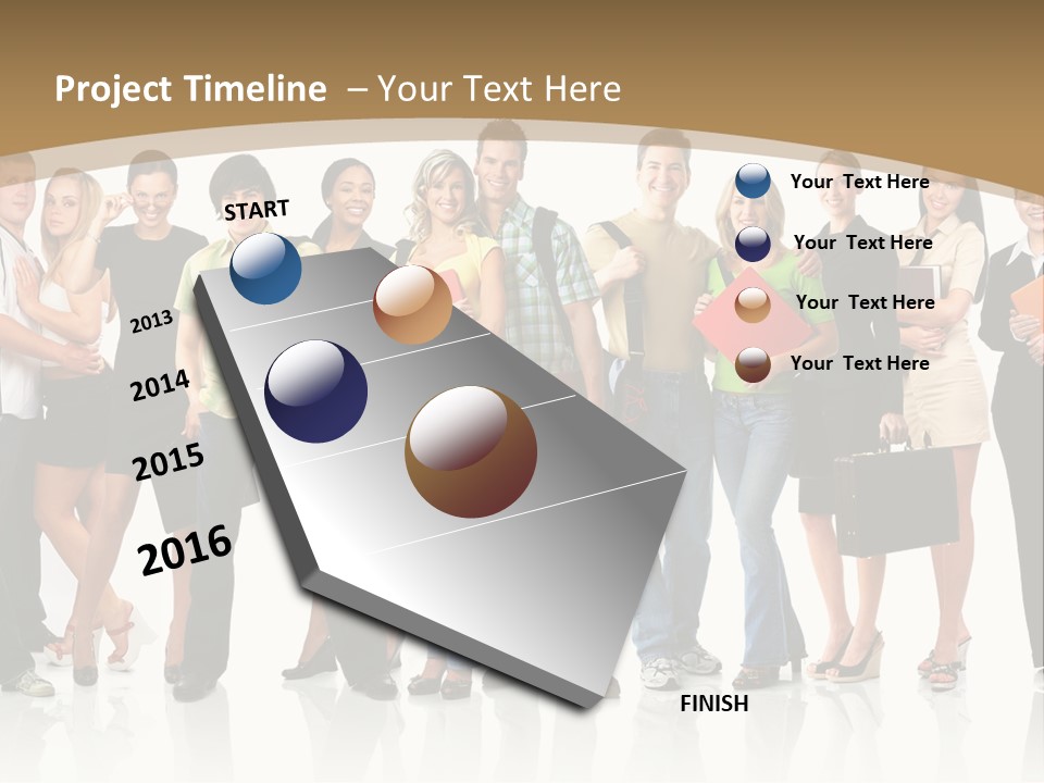 White Educated Youth PowerPoint Template