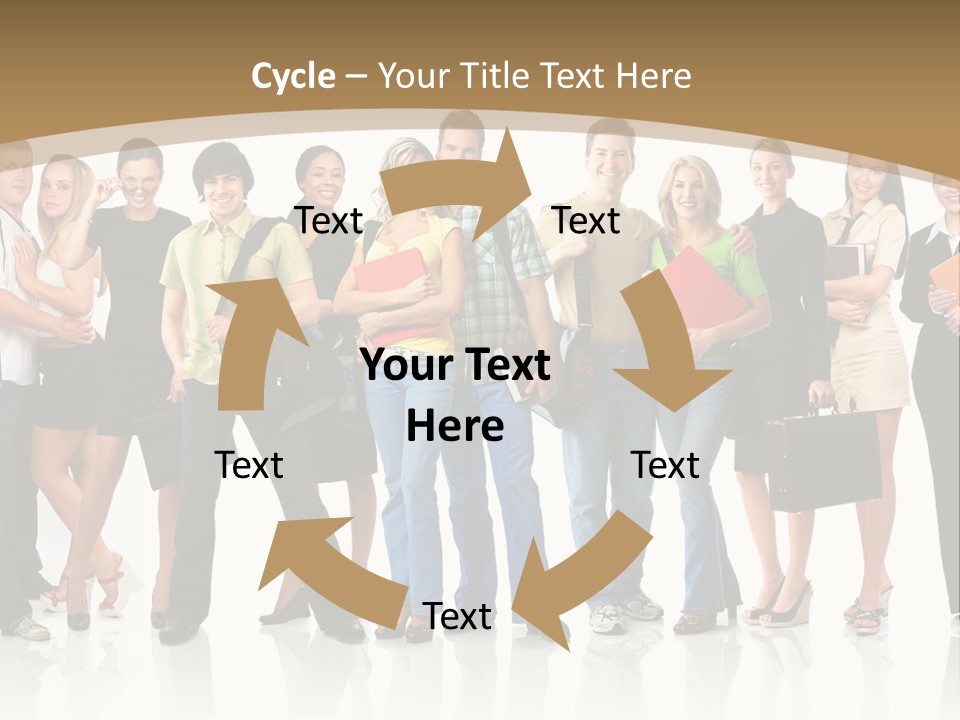 White Educated Youth PowerPoint Template