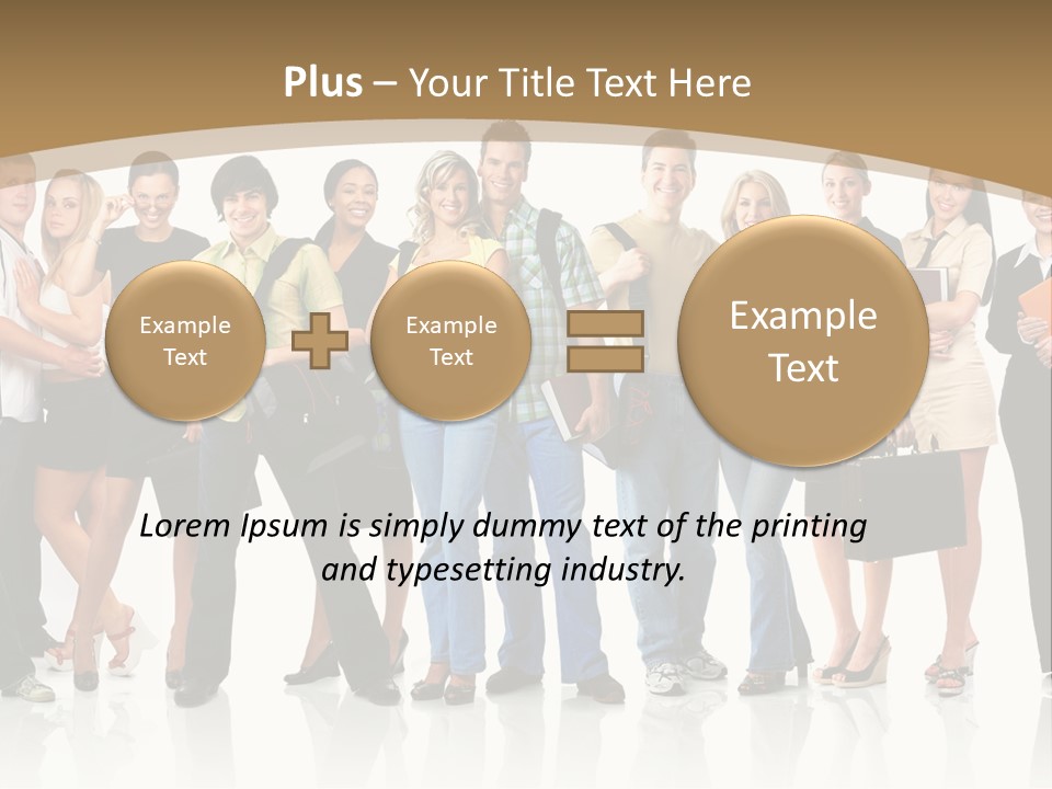 White Educated Youth PowerPoint Template