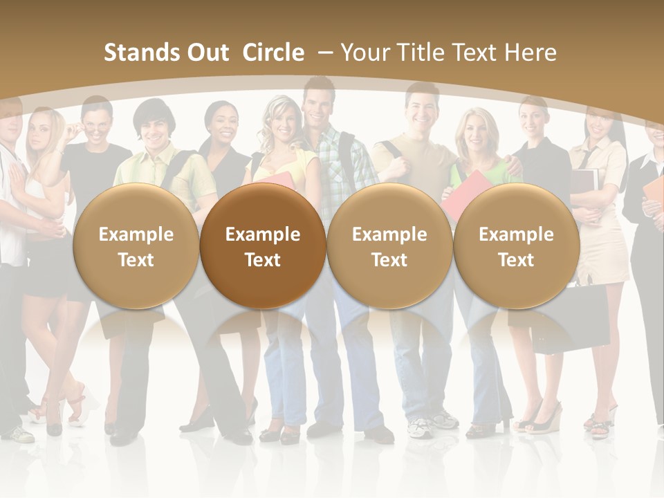 White Educated Youth PowerPoint Template