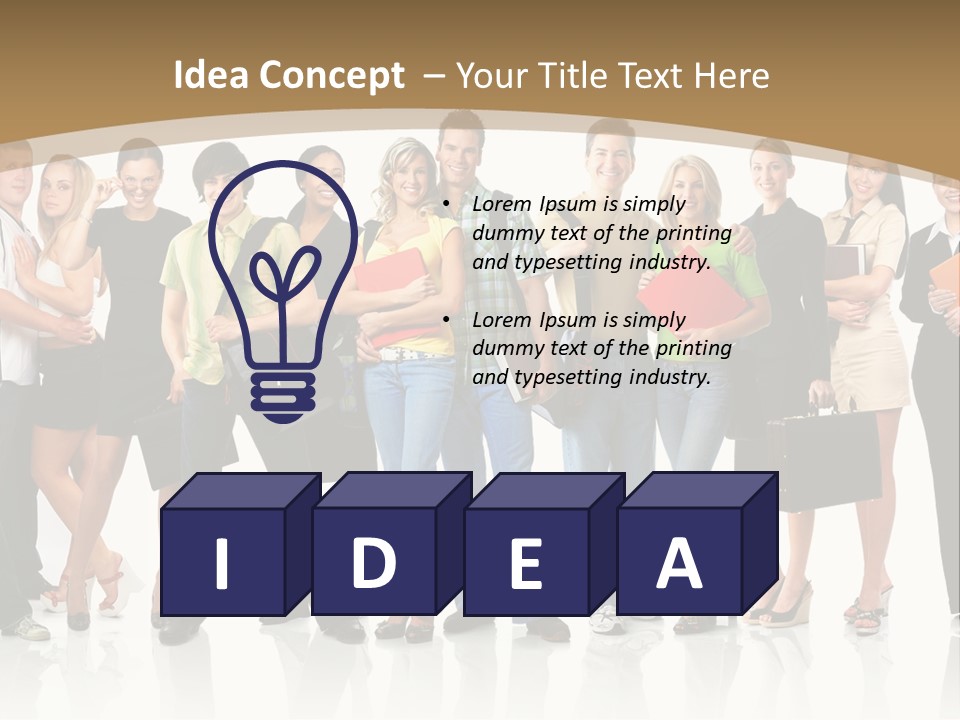 White Educated Youth PowerPoint Template