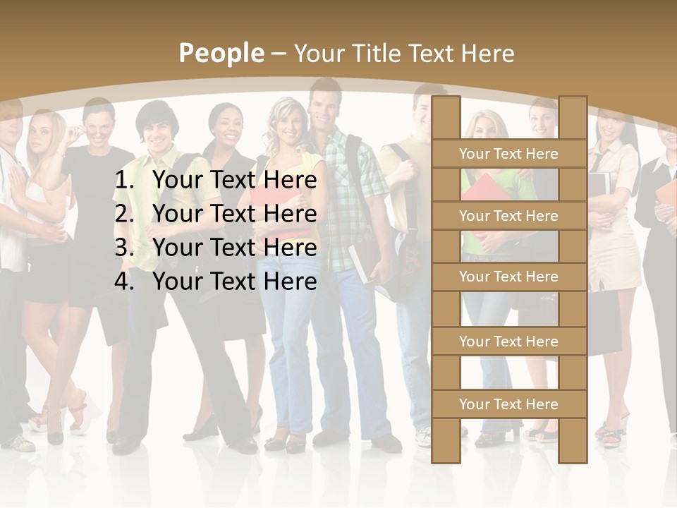 White Educated Youth PowerPoint Template