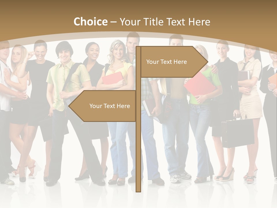 White Educated Youth PowerPoint Template