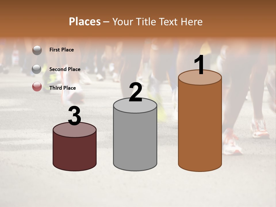 Athletes Race Men PowerPoint Template