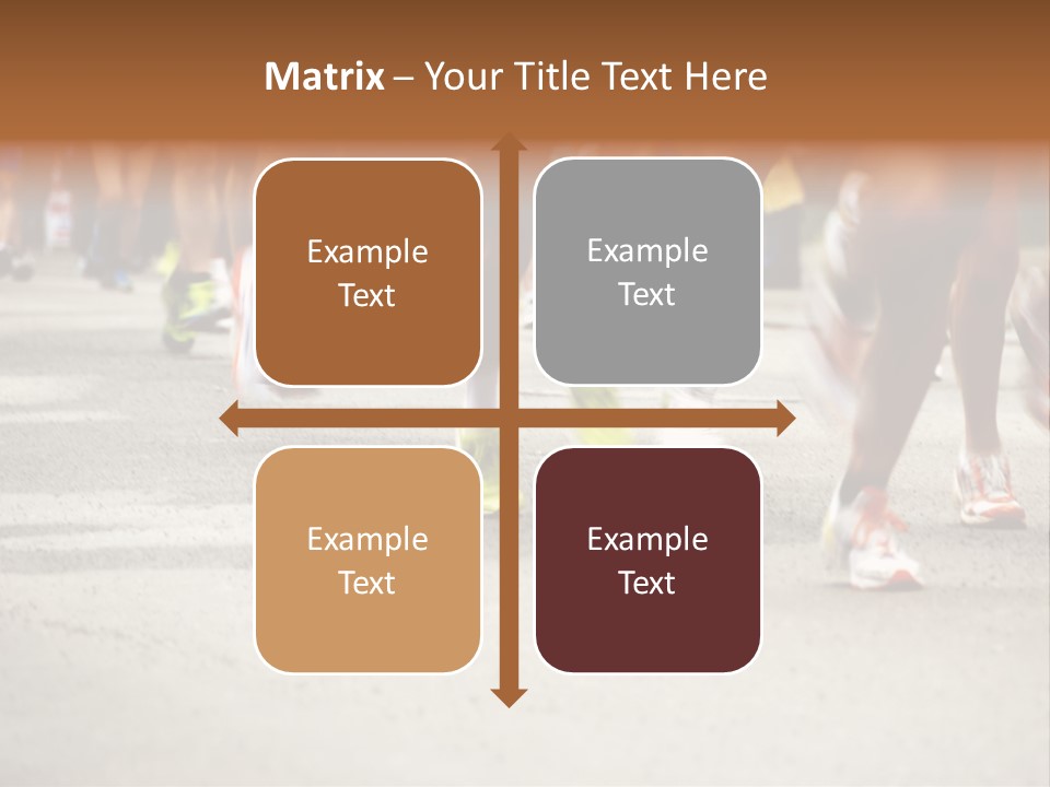 Athletes Race Men PowerPoint Template