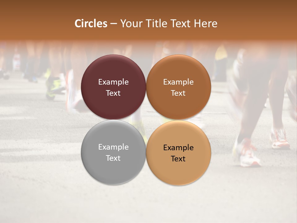 Athletes Race Men PowerPoint Template