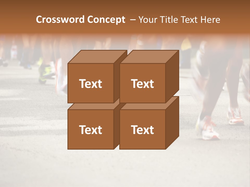 Athletes Race Men PowerPoint Template