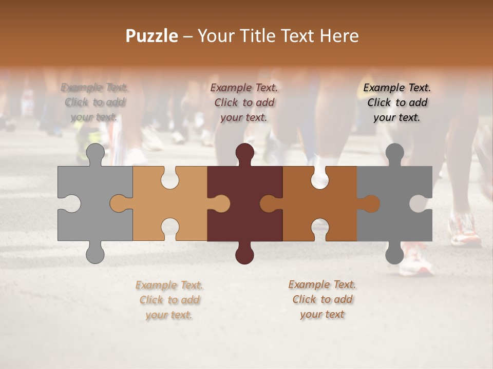 Athletes Race Men PowerPoint Template