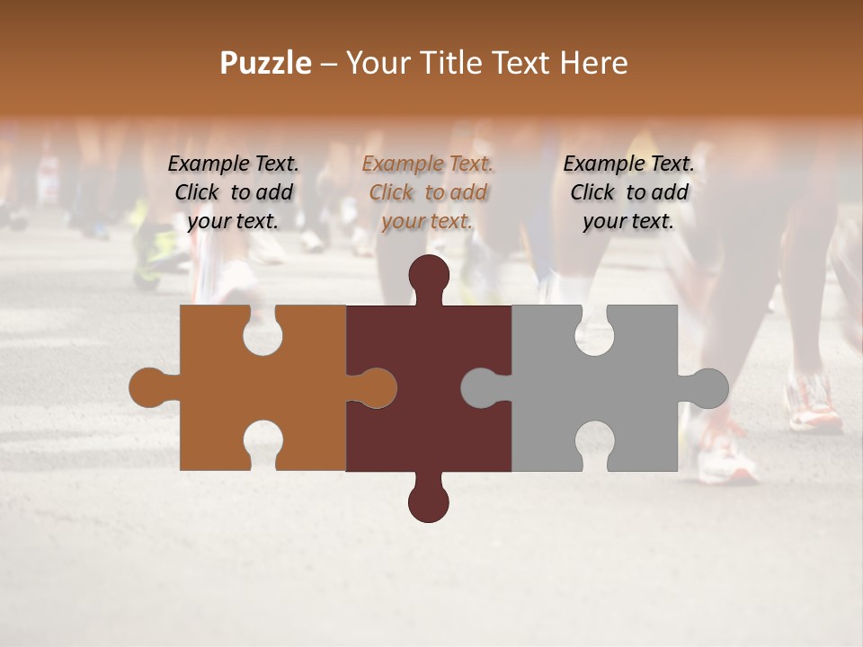 Athletes Race Men PowerPoint Template