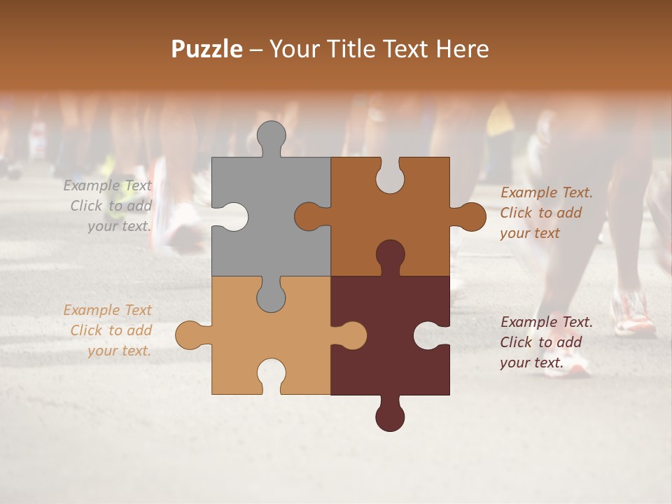 Athletes Race Men PowerPoint Template