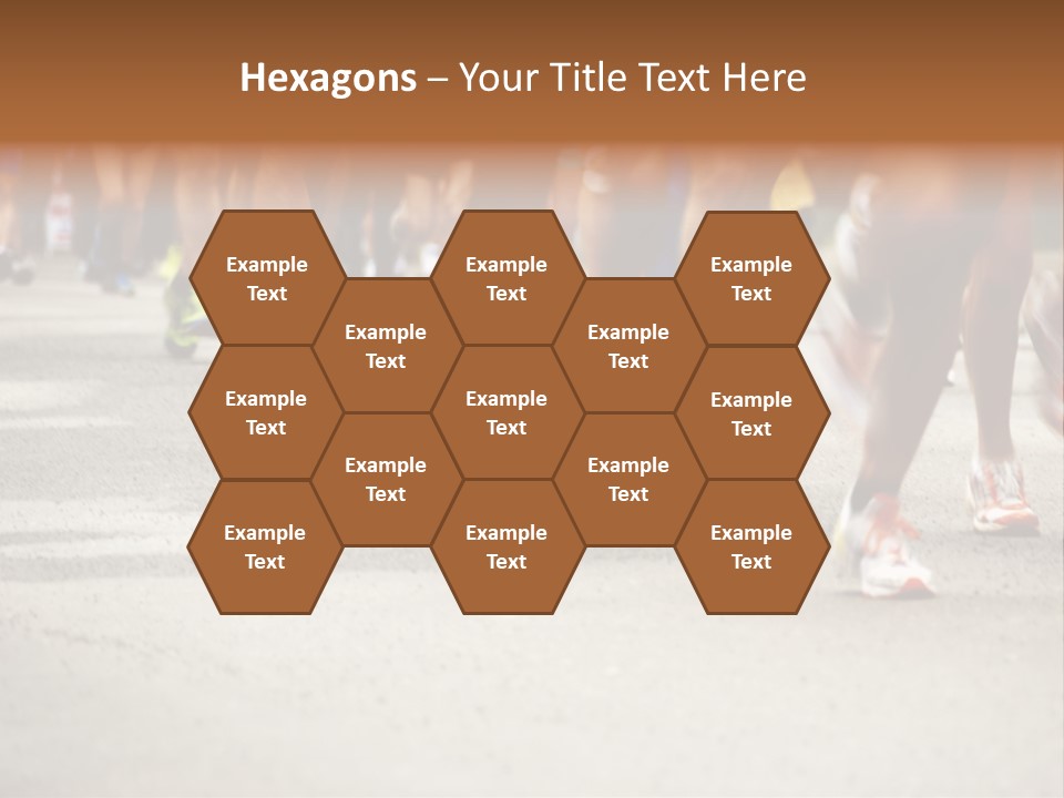 Athletes Race Men PowerPoint Template